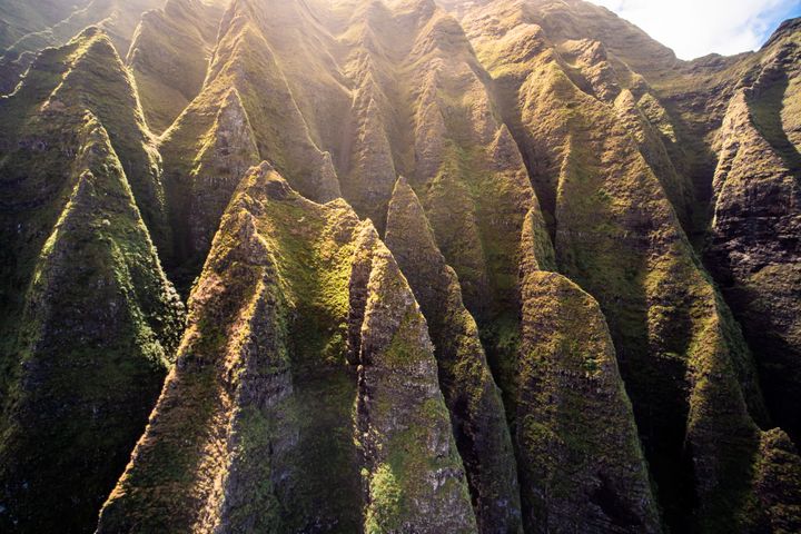 Felsspitzen der Nā Pali Coast