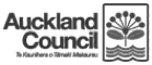 Auckland Council logo with text "Te Kaunihera o Tāmaki Makaurau" and a stylized fern or tree emblem in black and white