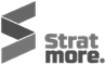 Gray geometric diamond logo with stacked angular shapes beside the text "Stratmore" in bold sans-serif font.