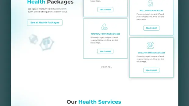 GMC preventive health package cards
