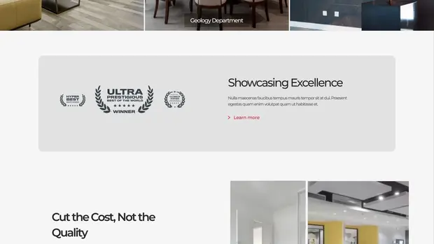 Bafco awards and accreditations shown in a showcasing excellence panel