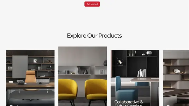 Bafco product categories for desks, chairs, collaborative seating and storage