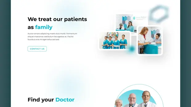 GMC 'we treat our patients as family' section