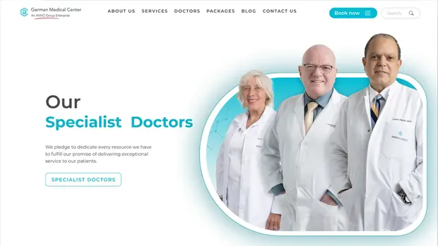 GMC specialist doctors directory page design