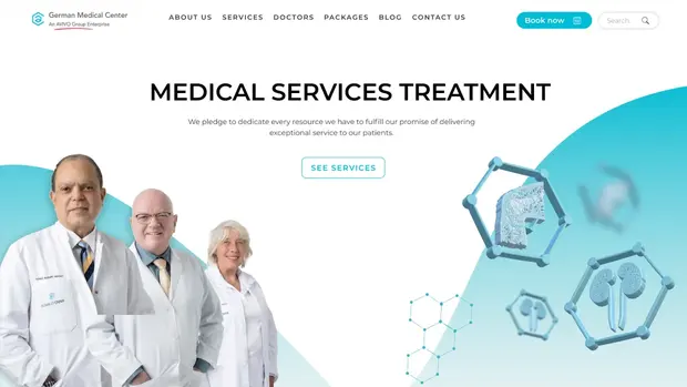 GMC medical services treatment page design