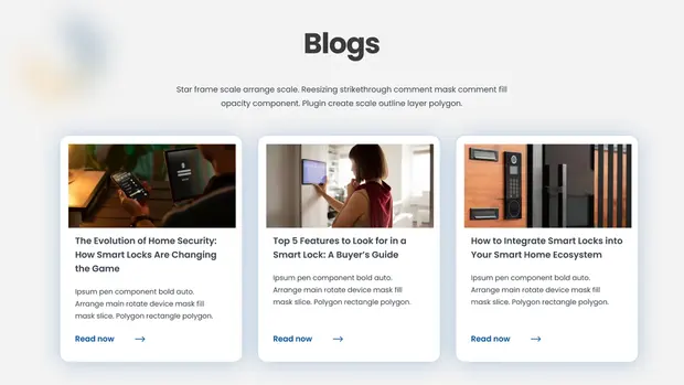 A2 Sweden article grid on smart lock and home security topics