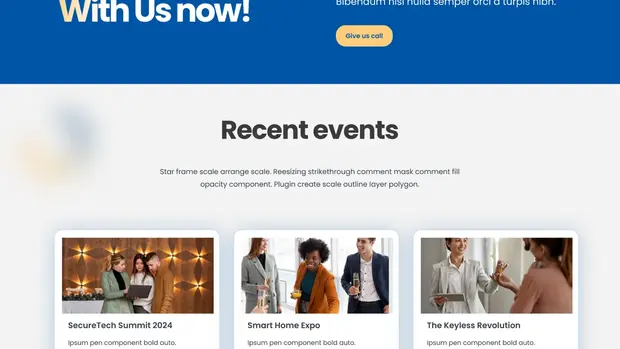 A2 Sweden recent events section covering security and smart home expos