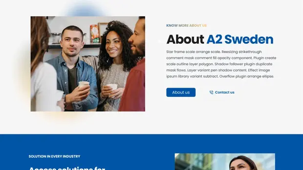 About A2 Sweden introduction section