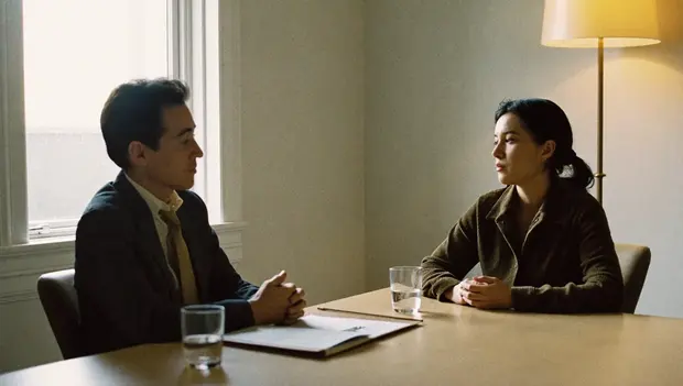 Financial adviser in consultation with a client