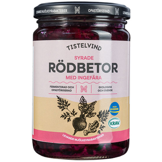 Syrade rödbetor med ingefära