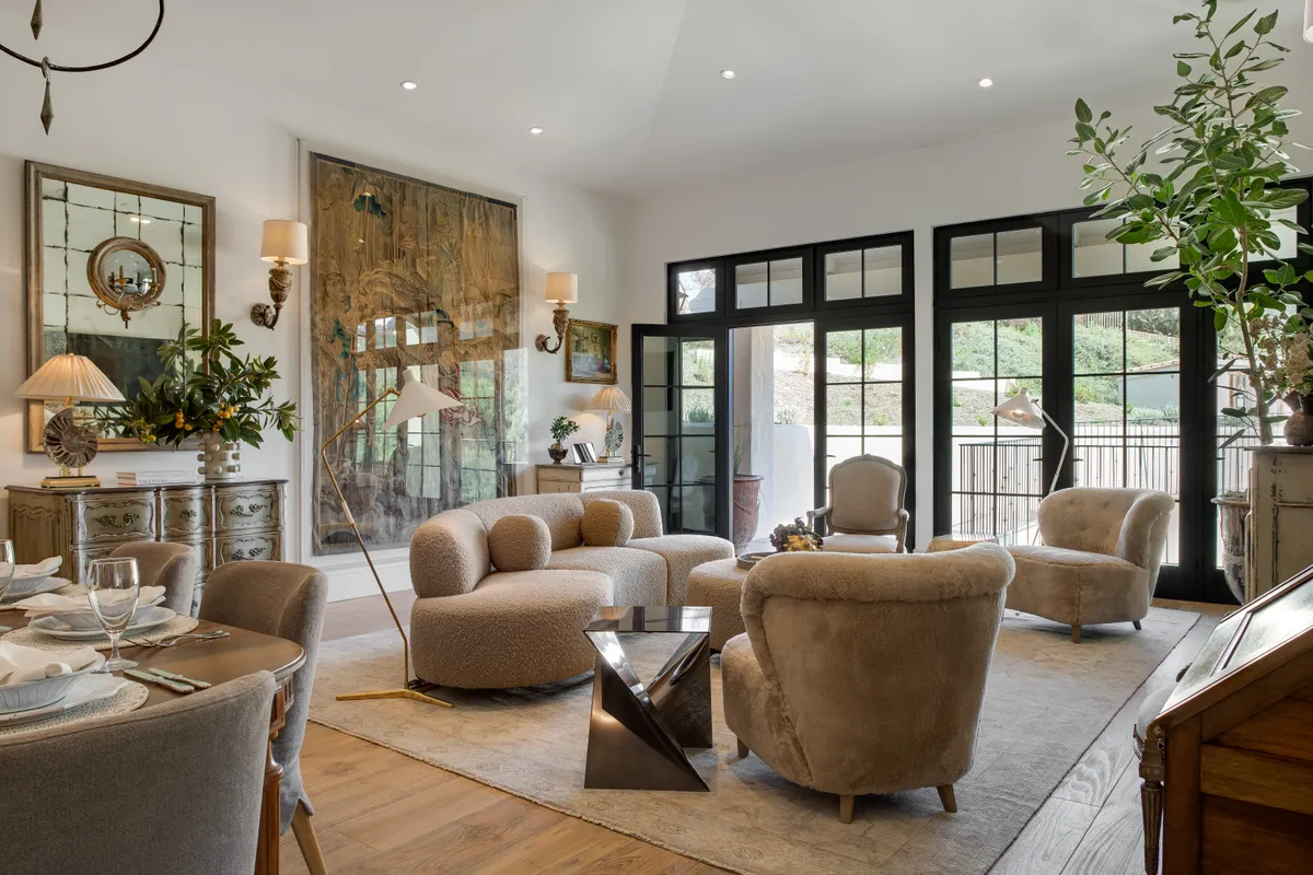 Maison 1 living room at Cal-a-Vie Health Spa