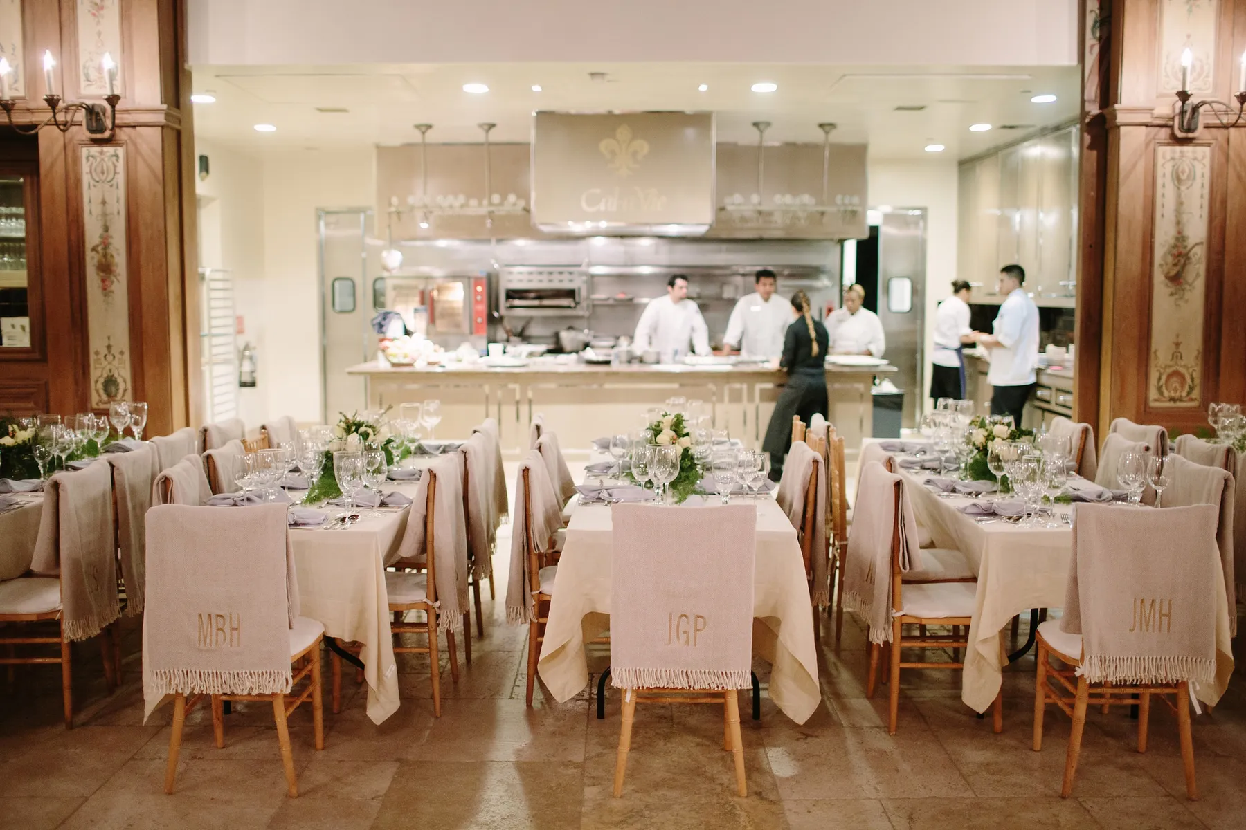 A cooking demonstration at Cal-a-Vie Health Spa