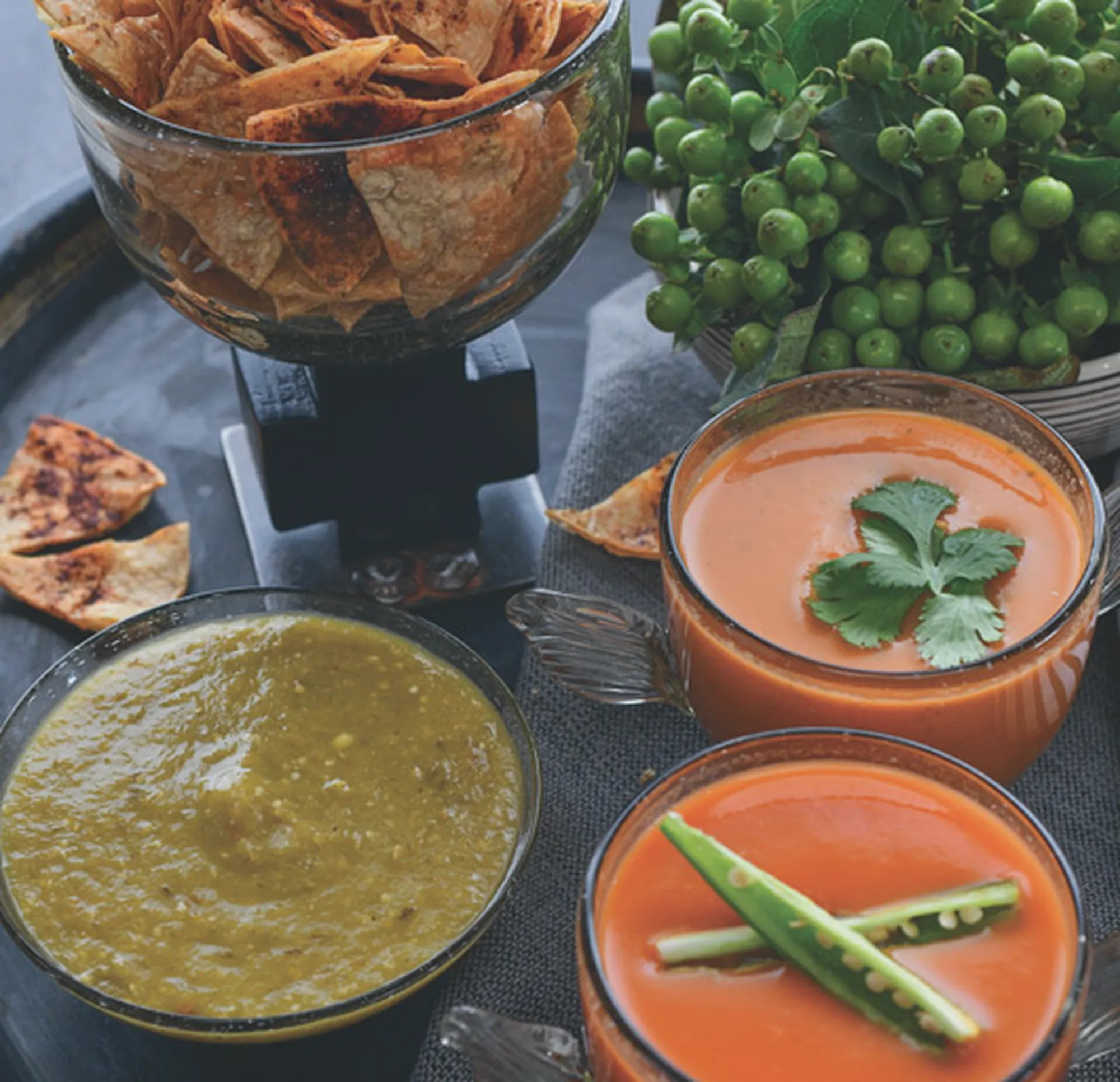 Tortilla Chips with Tomatillo Salsa