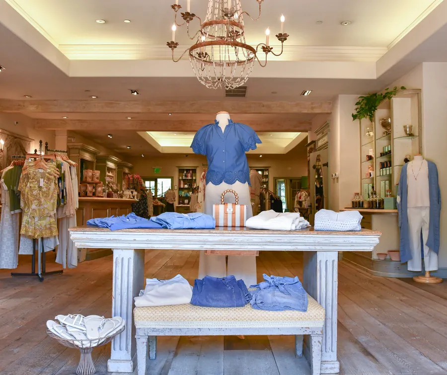 The Cal-a-Vie Boutique interior with curated loungewear and gifts
