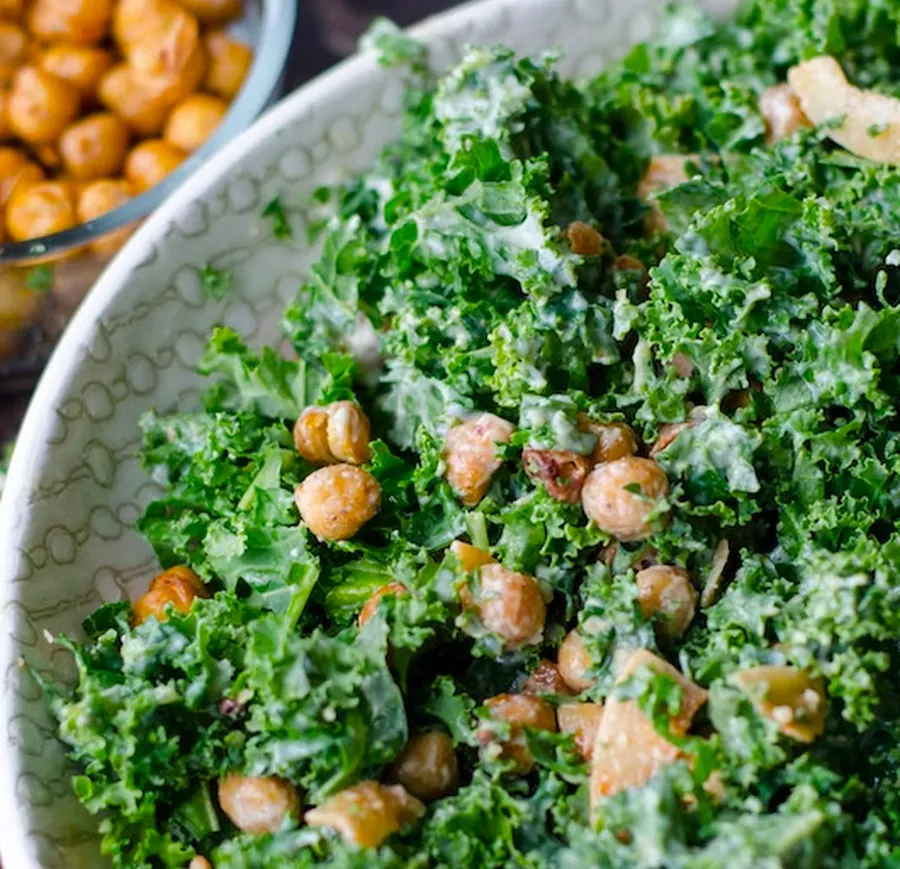 Kale Salad With Persian Cucumbers and Salted Pepitas