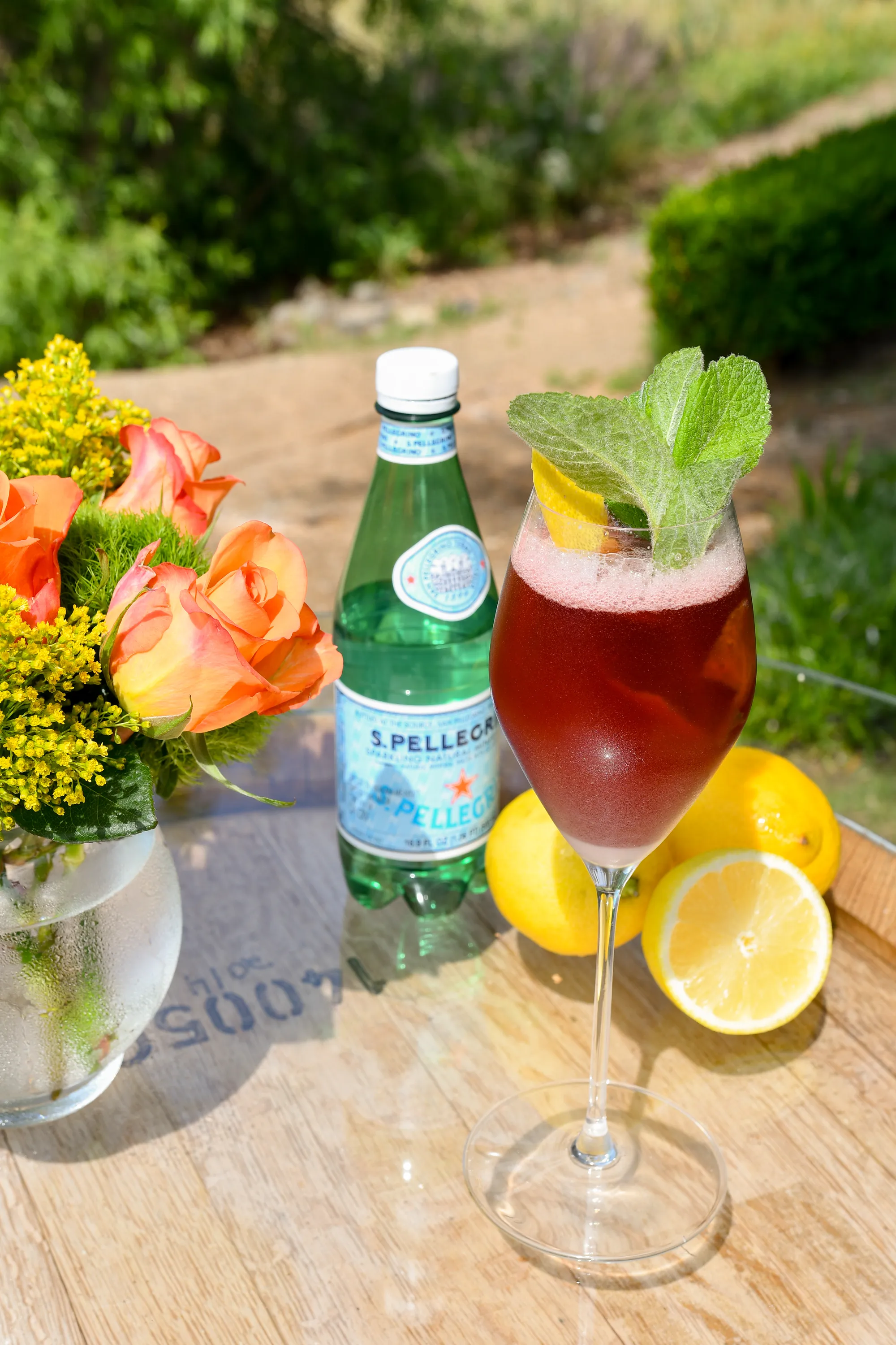 Pomegranate Creatini mocktail