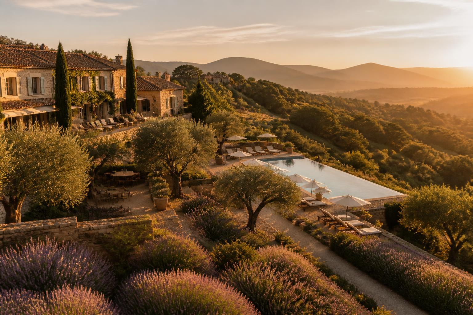A Cal-a-Vie suite with hillside view