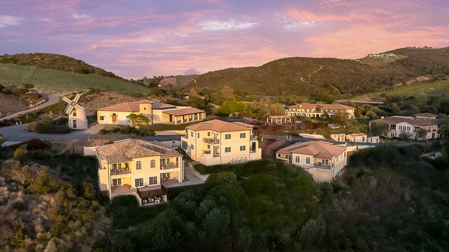 Aerial view of the new maisons