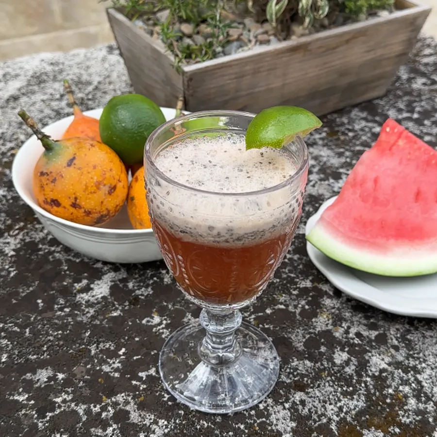 Pomegranate Passionfruit Chia Seed Agua Fresca