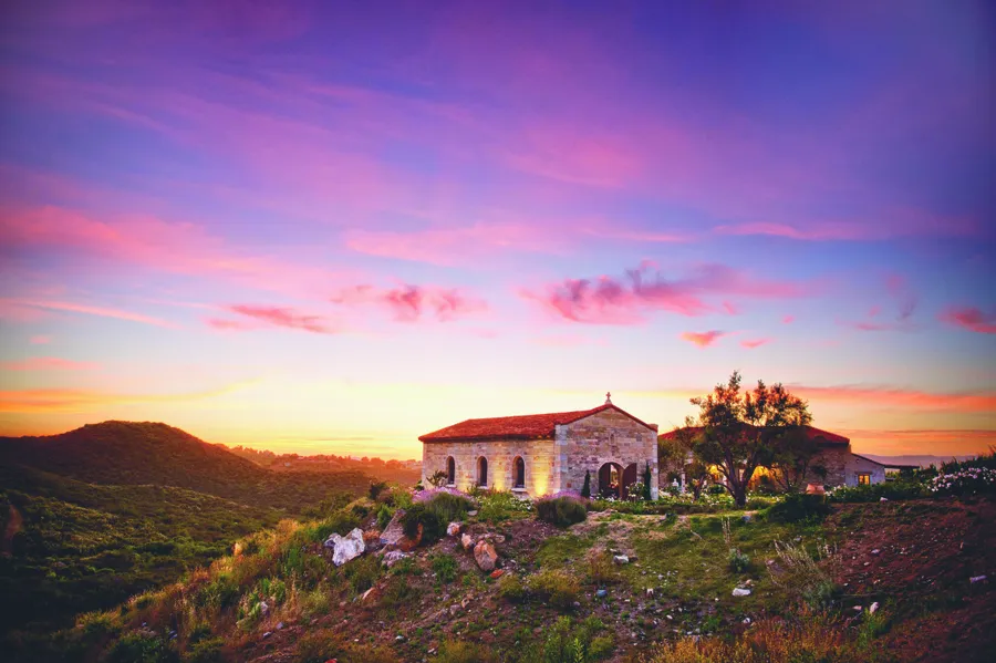 The chapel at sunset