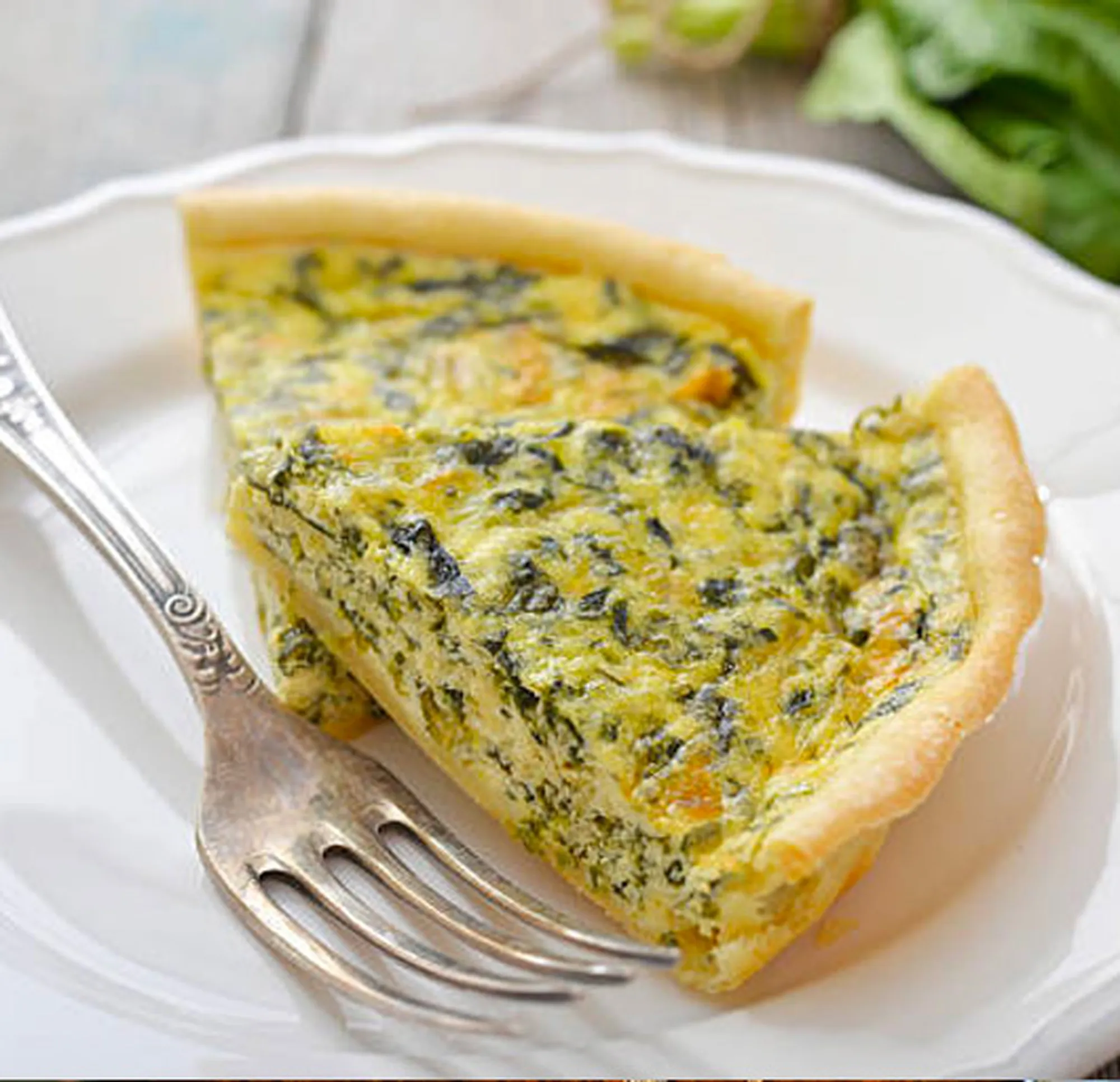 Broccoli Frittata with Broccoli Balsamic Salad