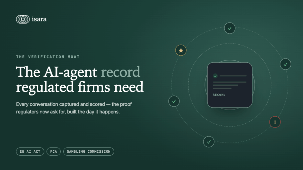 Verification moat: the AI agent record regulated firms need