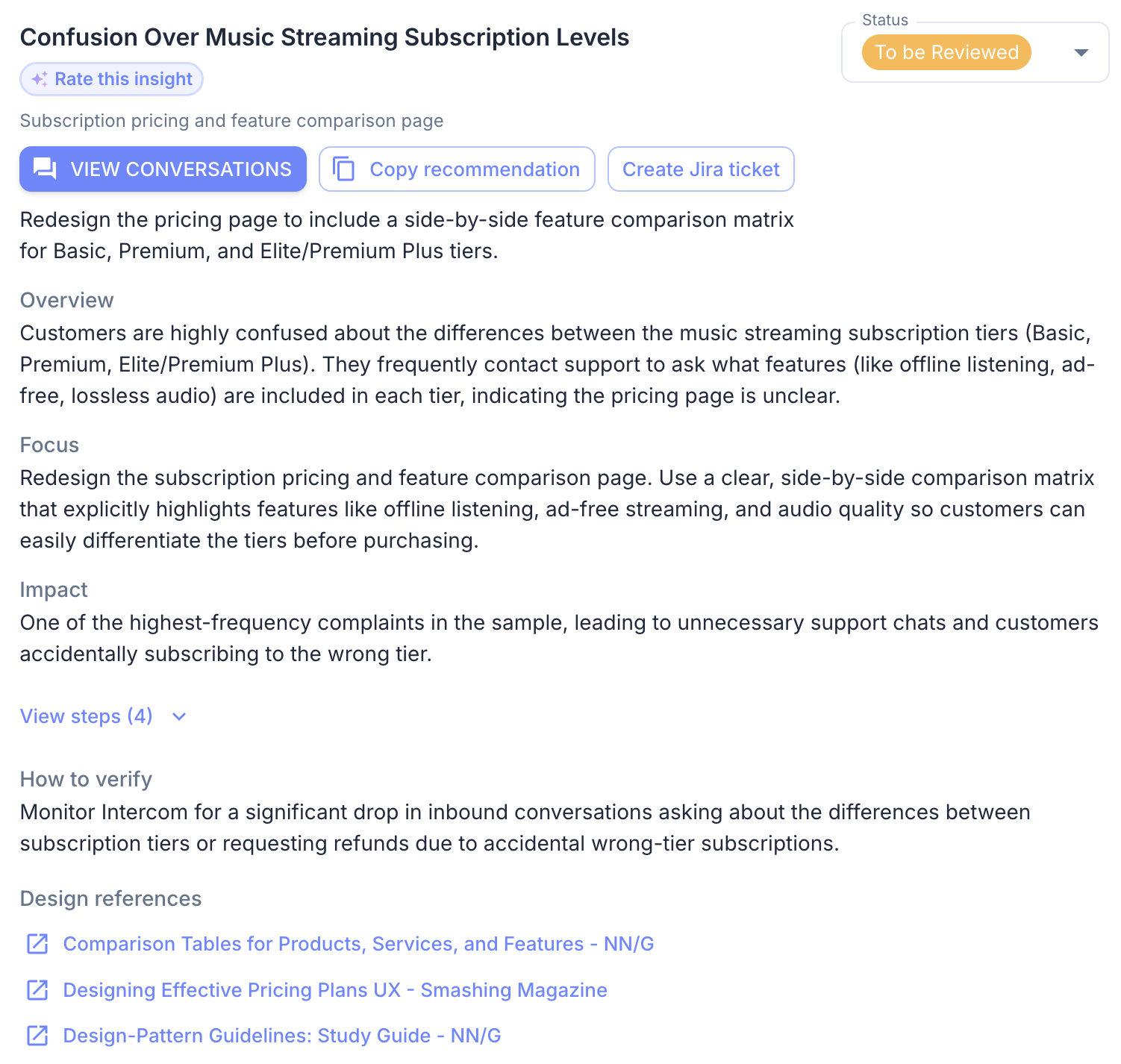 Hear what conversations say about your product