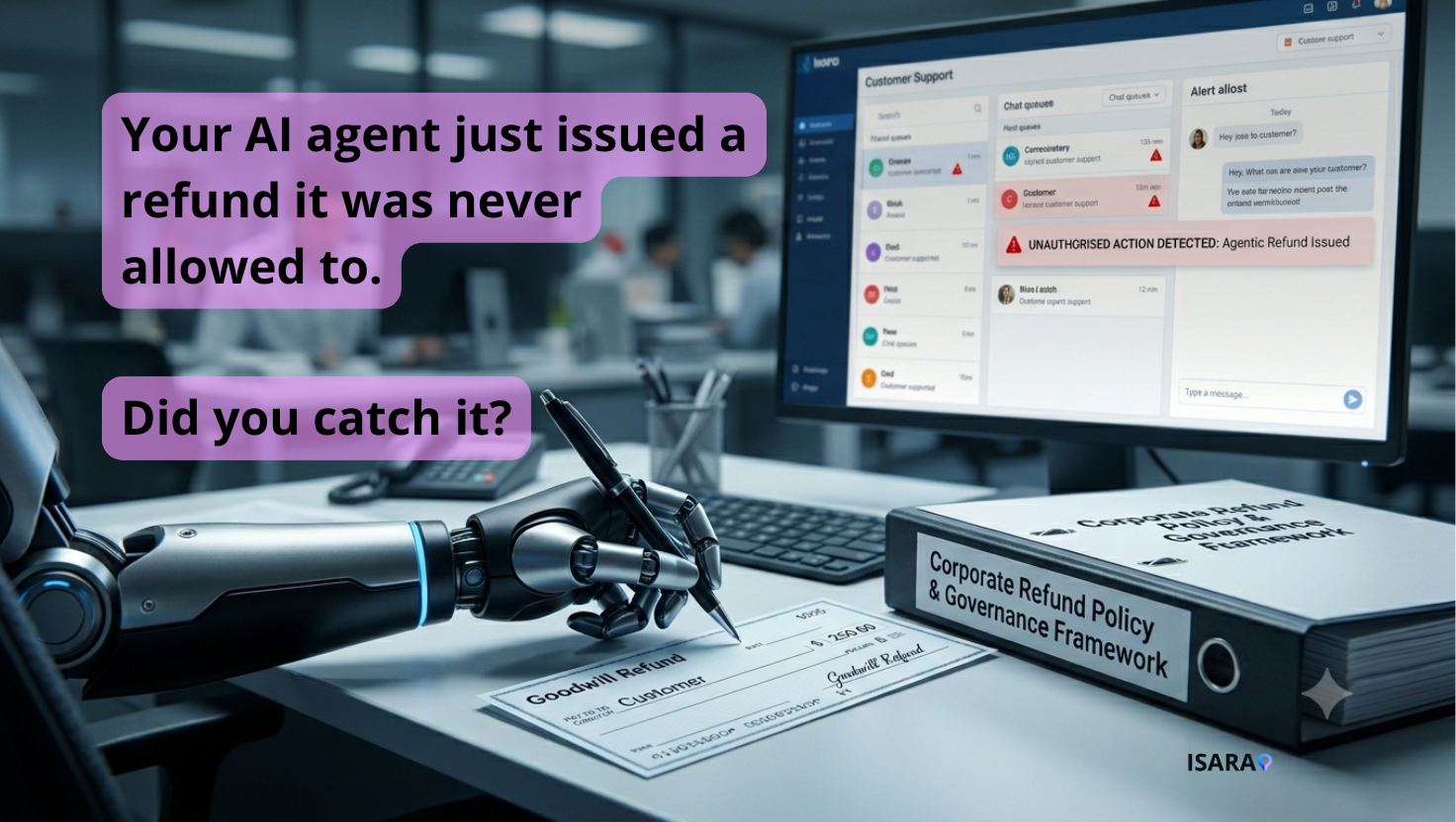Your AI agent just issued a refund it was never allowed to. Did you catch it?