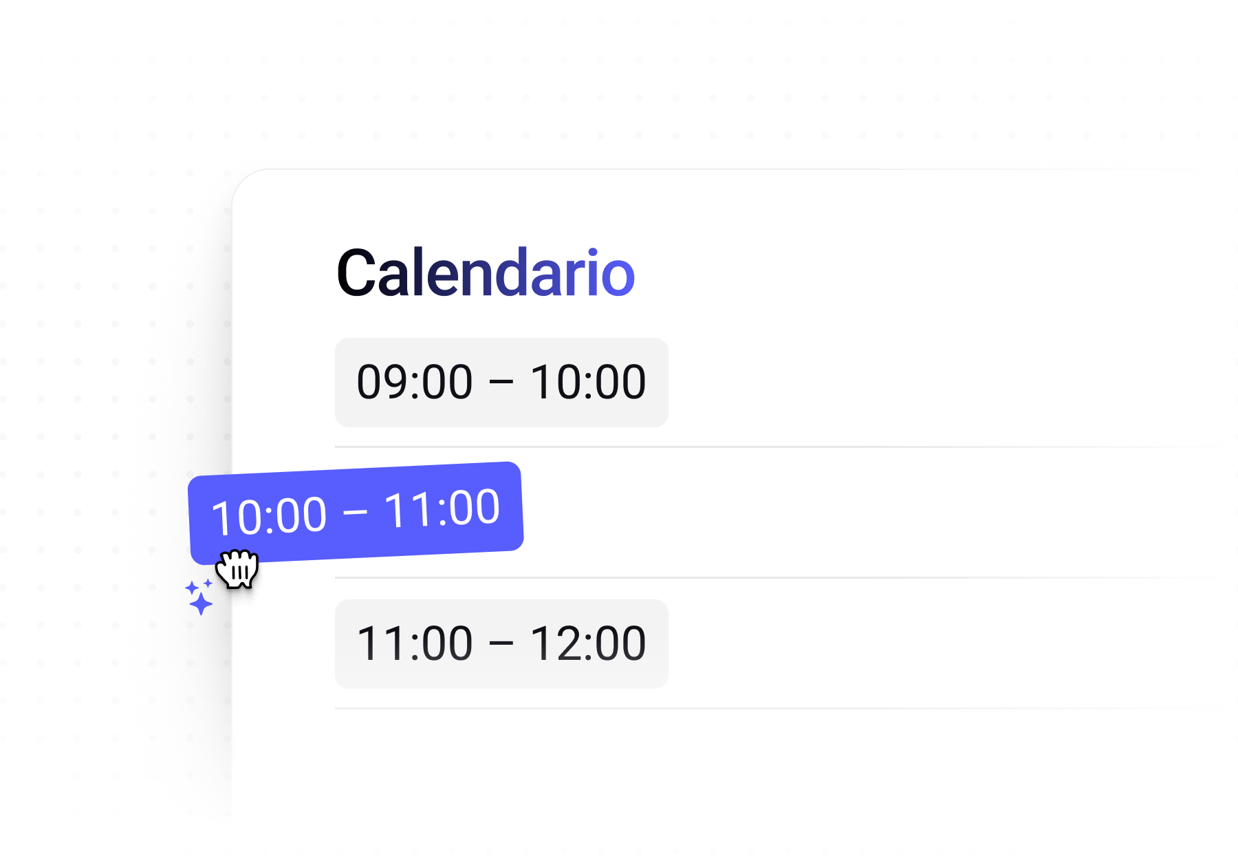 Calendario automatizado con fonio