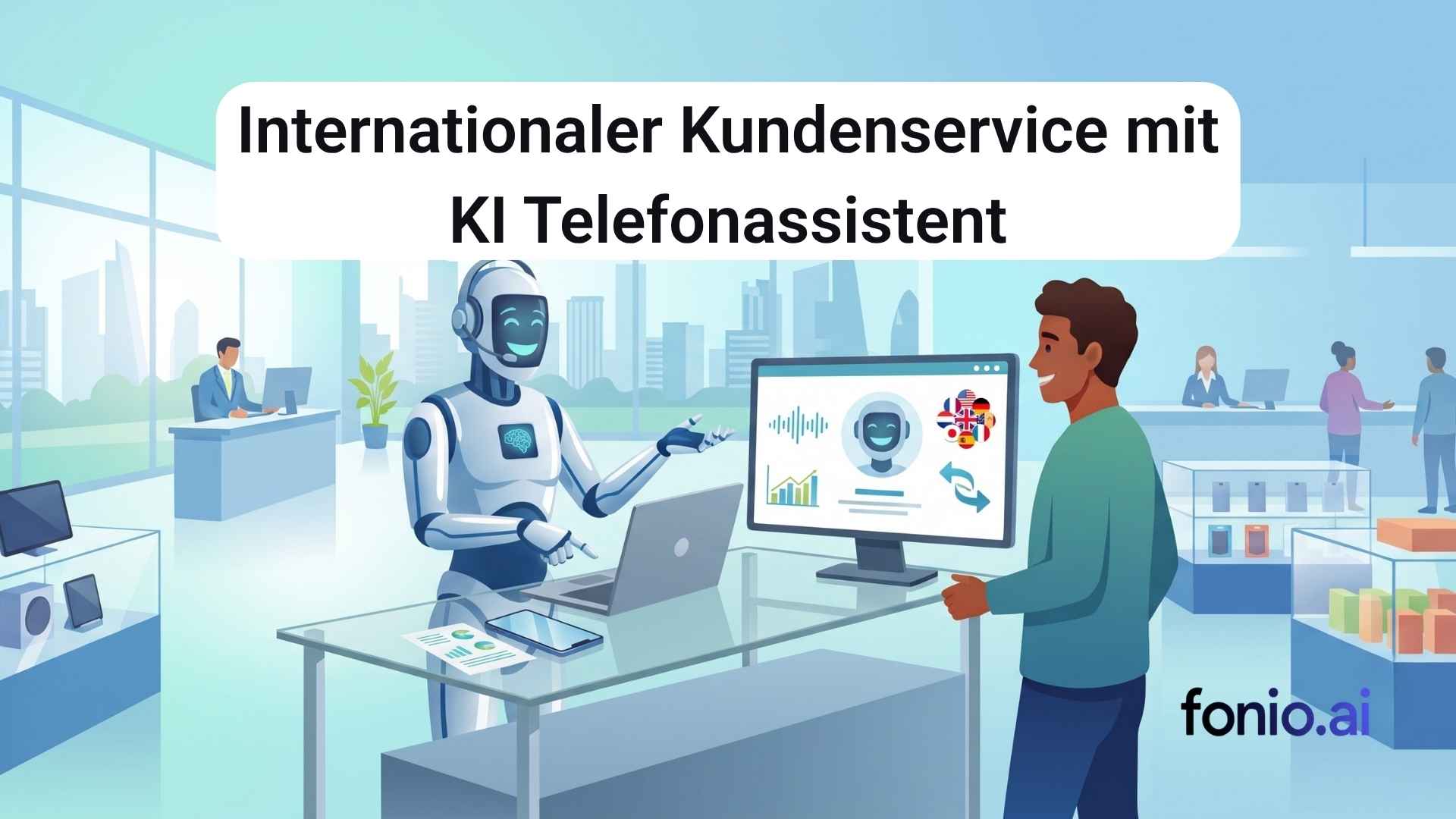 Internationaler Kundenservice mit KI Telefonassistent