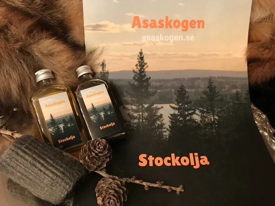 Stockolja (ljus och mörk) med trollull 50+50ml bild 2
