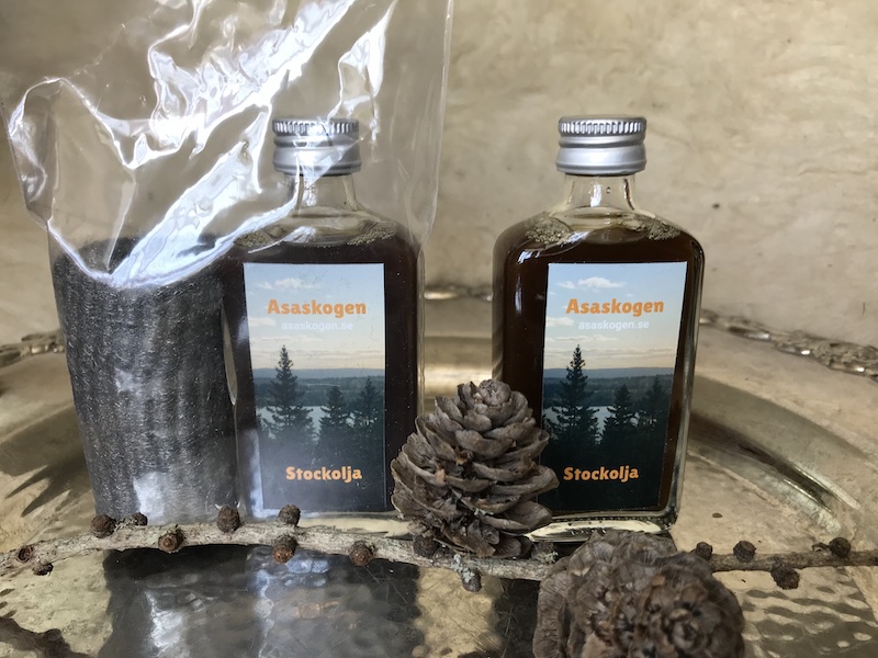 Stockolja mörk med trollull 50ml