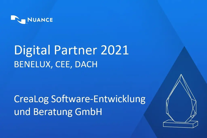 CreaLog named 'Digital Partner' by Nuance