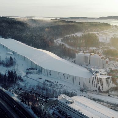 Verdens lengste vintersportshall, SNØ, er bygget med QuadCore-elementer