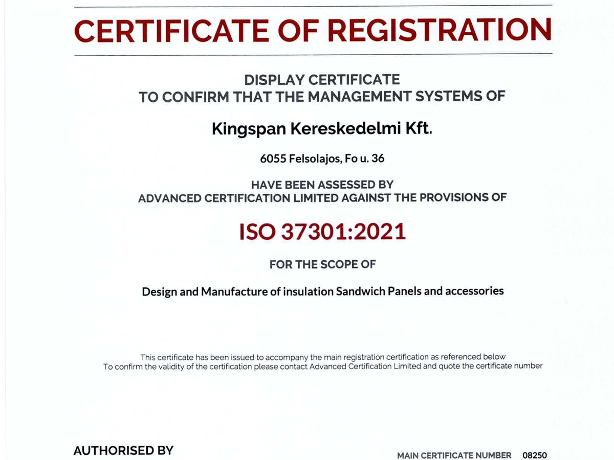Felsolajos ISO37301