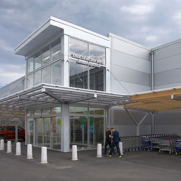 Paroc Panel Systems helped Martin & Servera store launch by fitting sandwich panels and Paroc Delign elements. Learn more about this project.