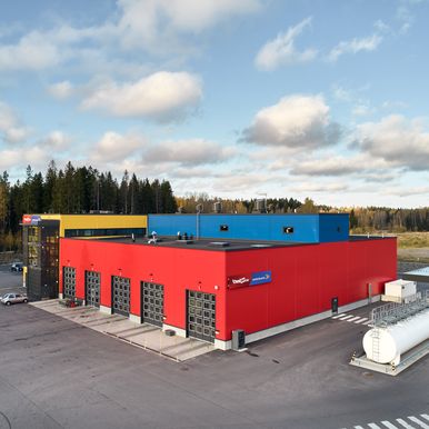 Public transport bus depot in Ojanko, Vantaa