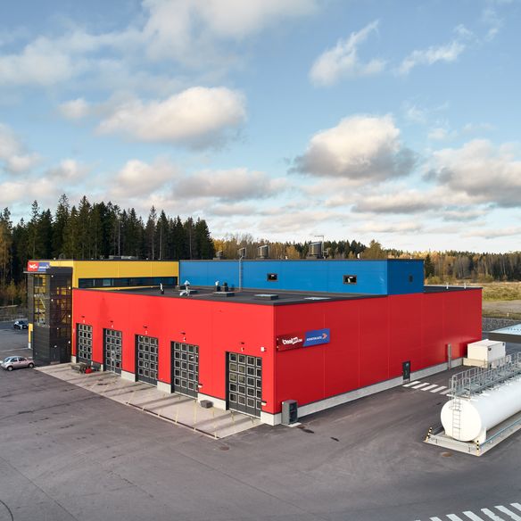 Public transport bus depot in Ojanko, Vantaa