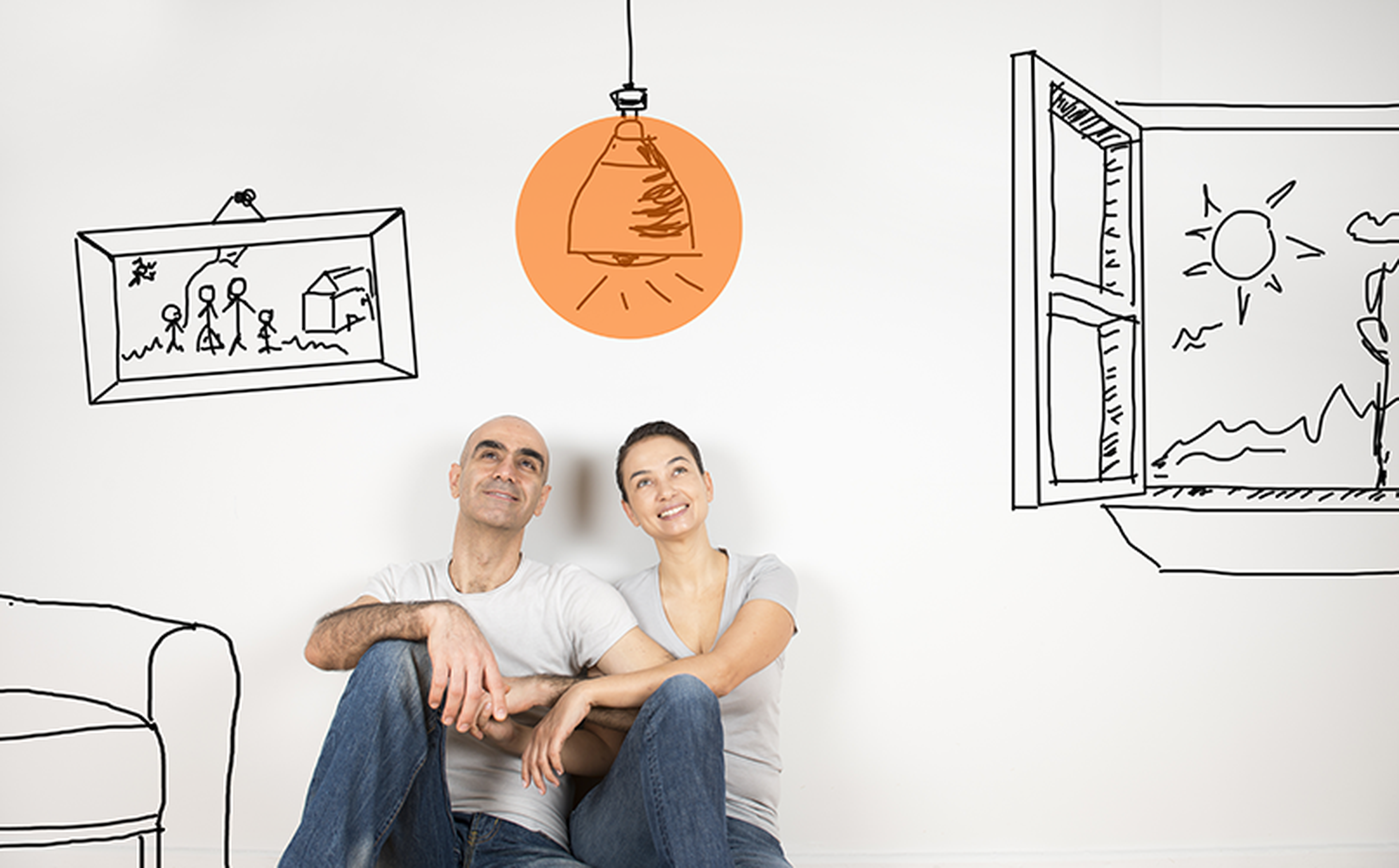 couple imagines financial goals coming to fruition in new home