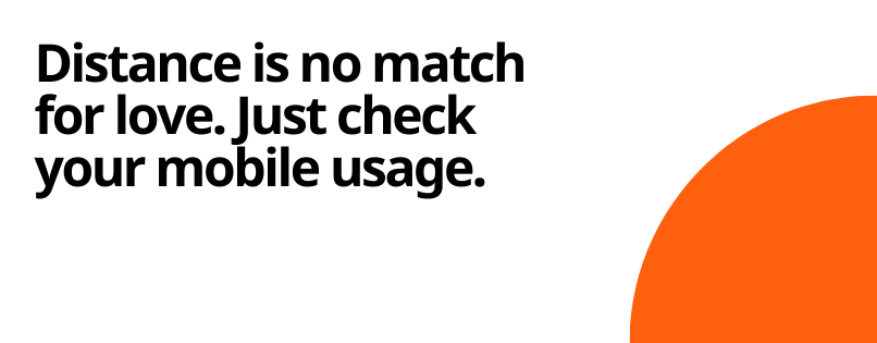 Distance is no match for love according to mobile usage
