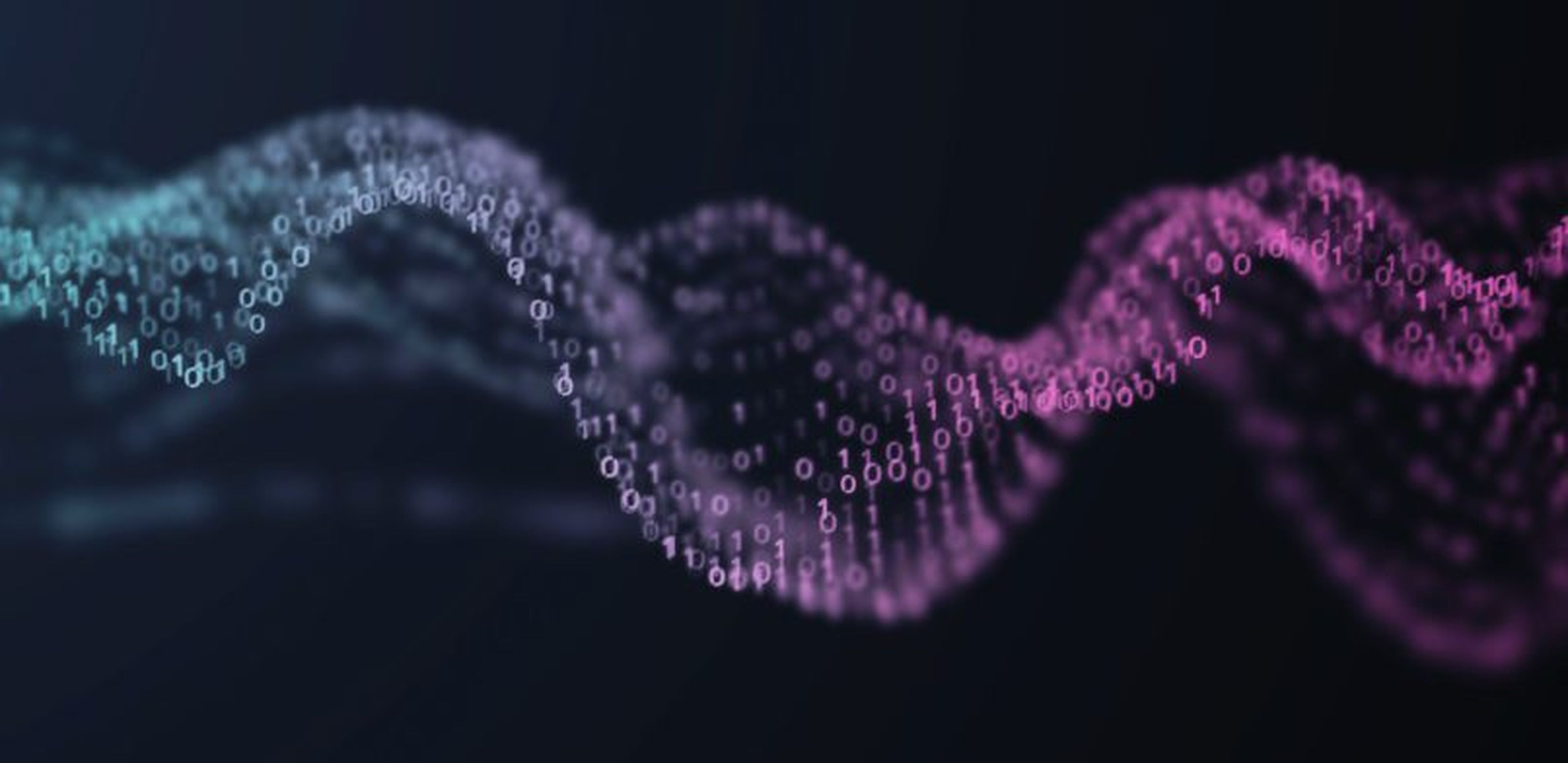 digital code in the shape of a wave