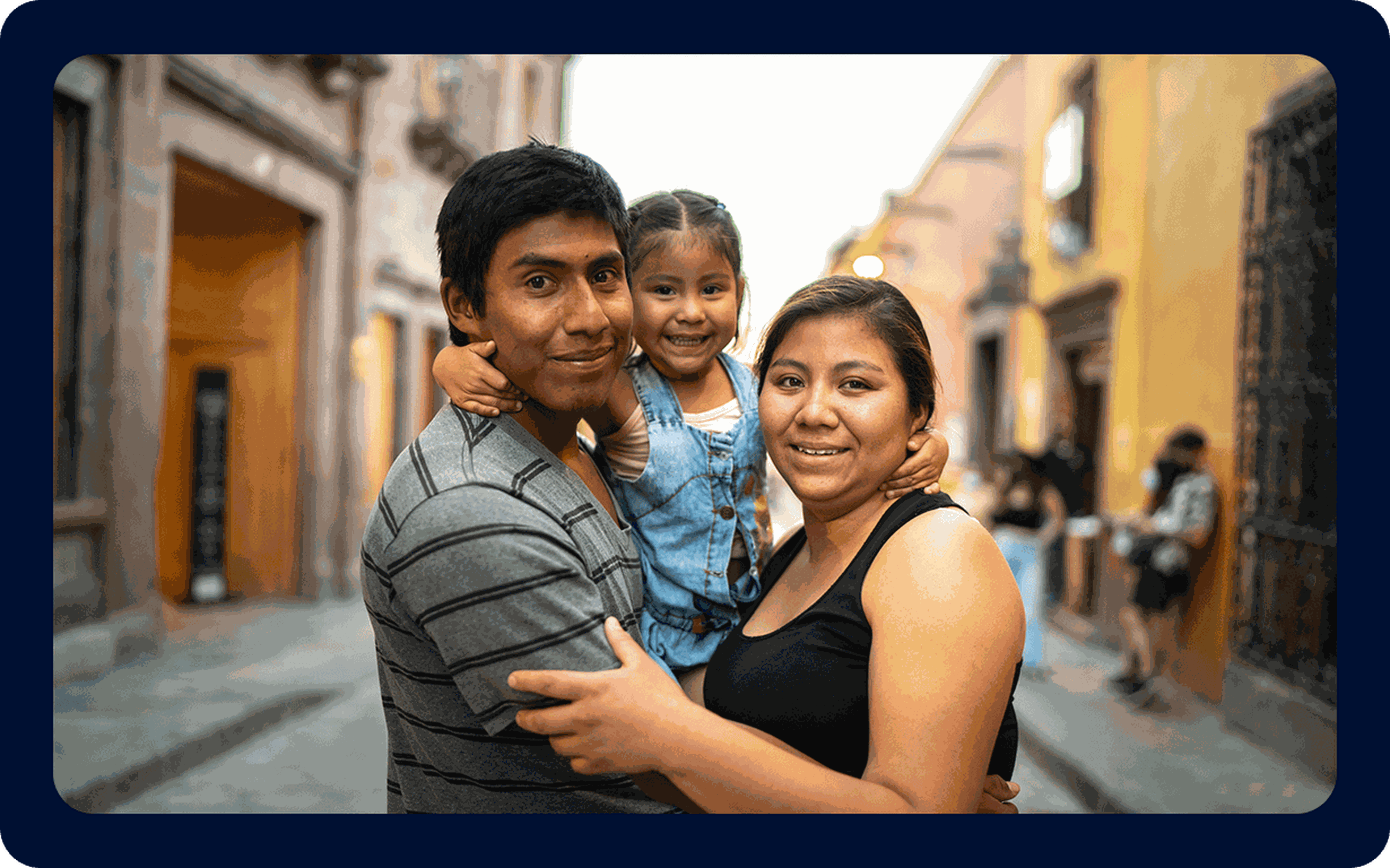Latin American happy family