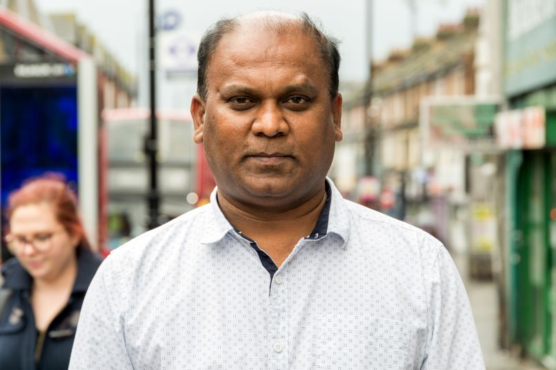 Indian immigrant living in the UK