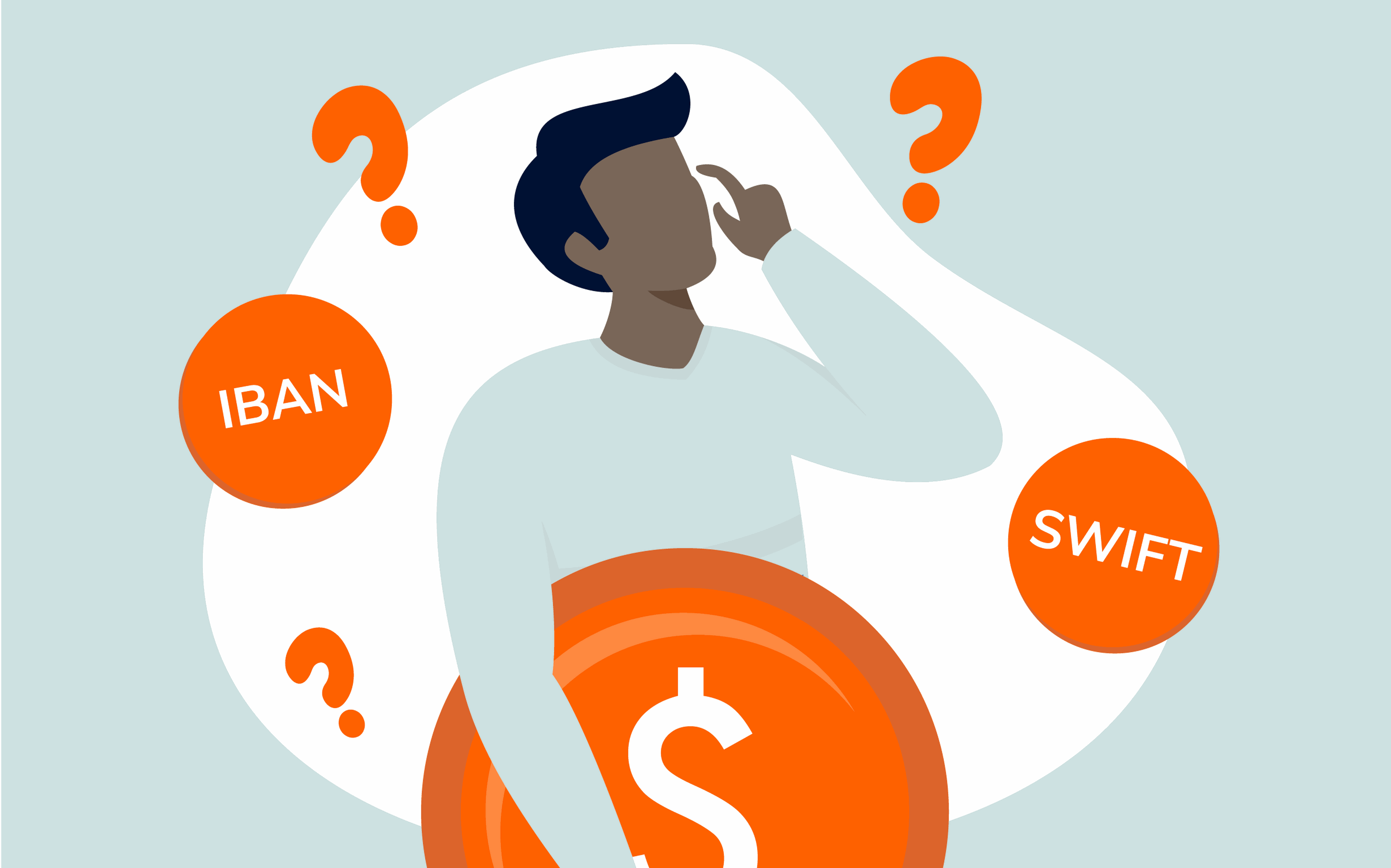 person comparing IBAN and SWIFT