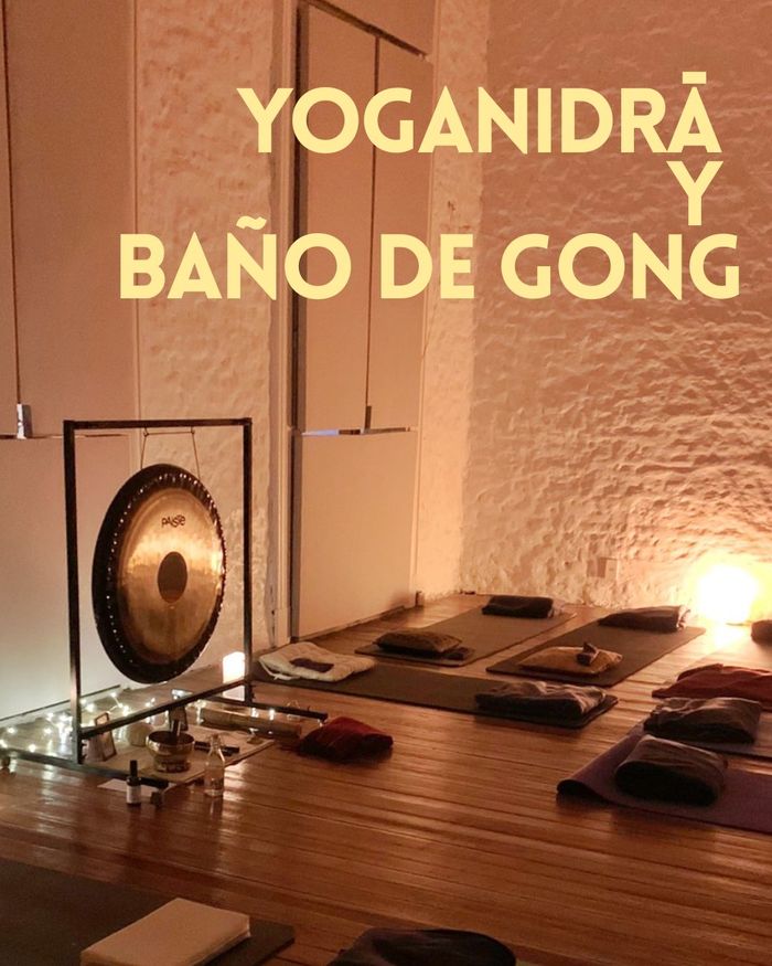 Flyer de Yoganidrā & Baño de Gong