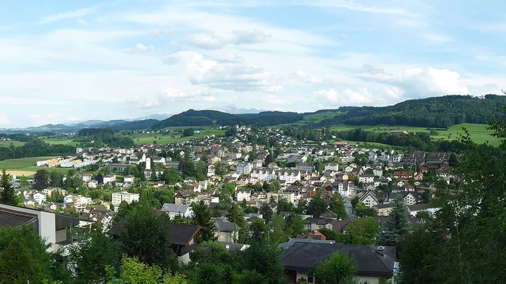 Blick über die Gemeinde Oberuzwil