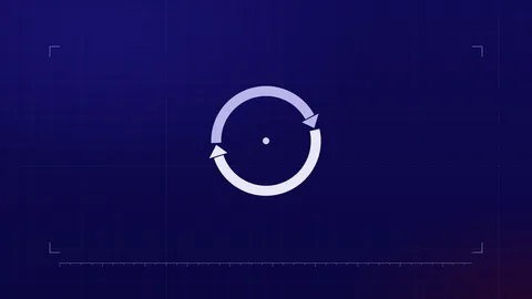 Abstract circulation ring motif representing liquidity