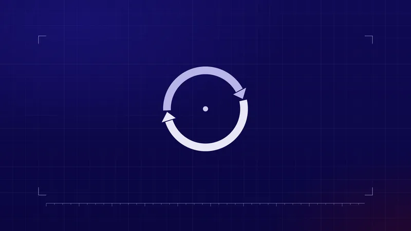 Abstract circulation ring motif representing liquidity