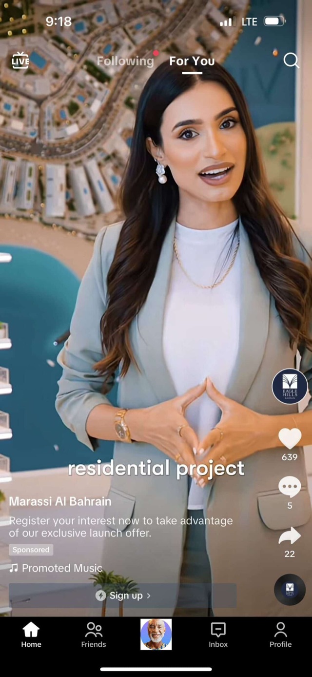 Marassi Al Bahrain — residential lead gen