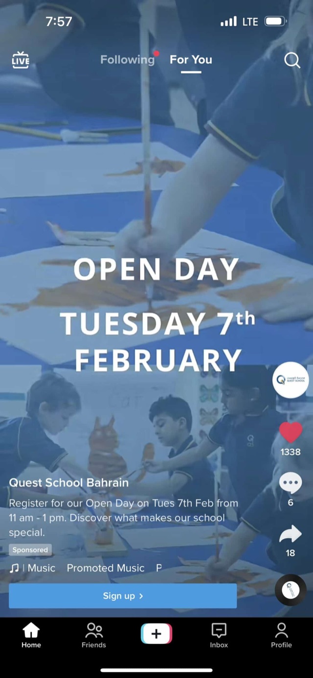 Quest School — enrolment lead gen